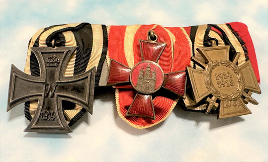 Three-Place Medal Bar - A Glimpse into History - Derrittmeister Militaria Group