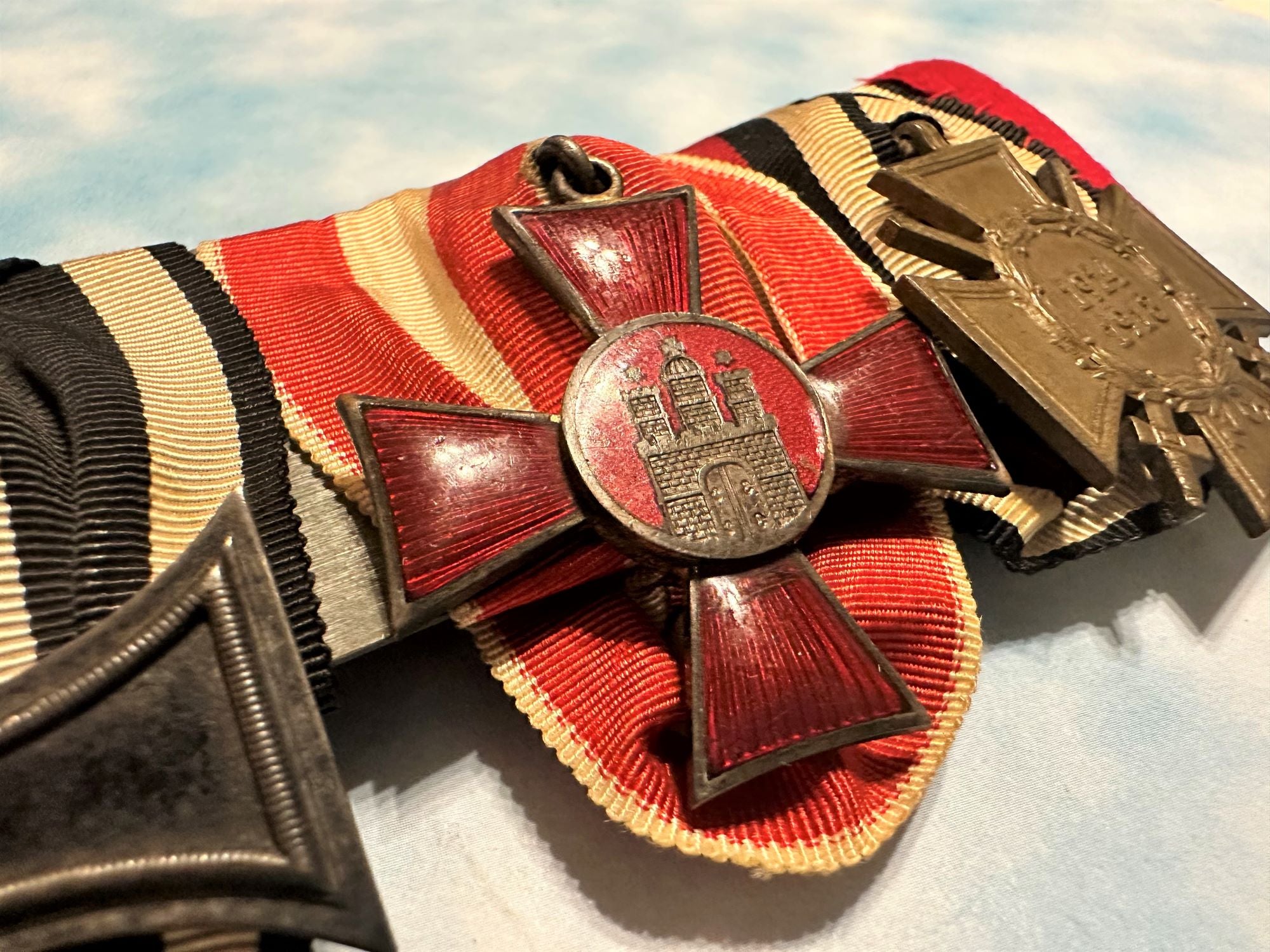 Three-Place Medal Bar - A Glimpse into History - Derrittmeister Militaria Group