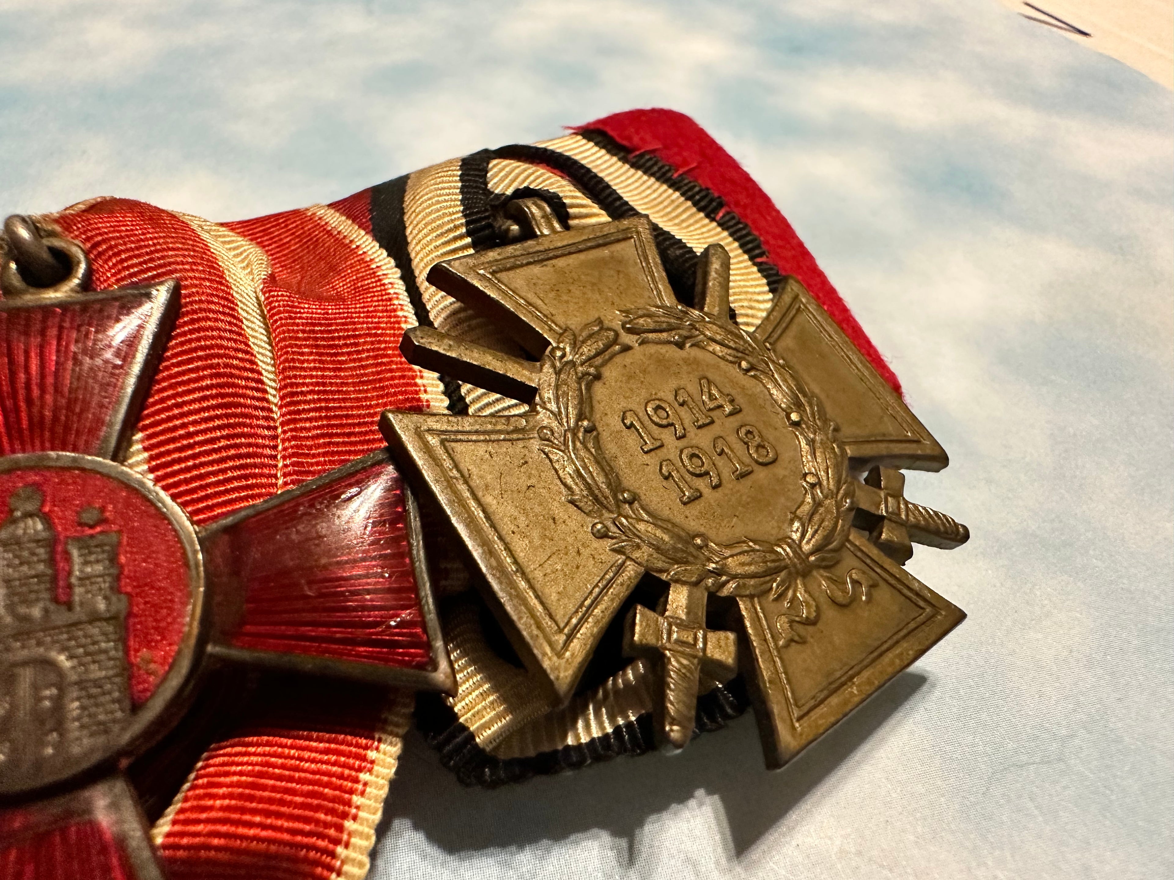 Three-Place Medal Bar - A Glimpse into History - Derrittmeister Militaria Group