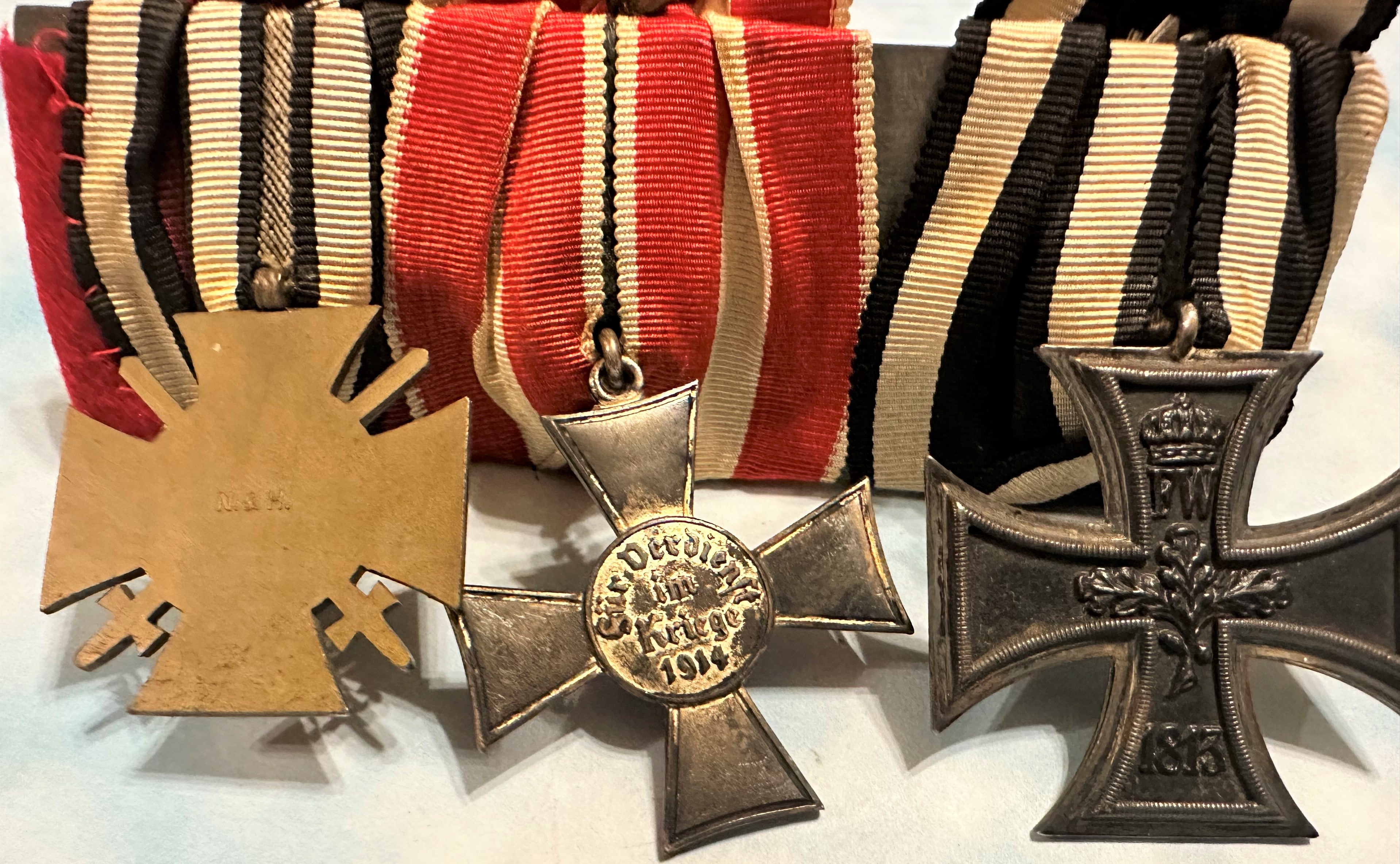 Three-Place Medal Bar - A Glimpse into History - Derrittmeister Militaria Group