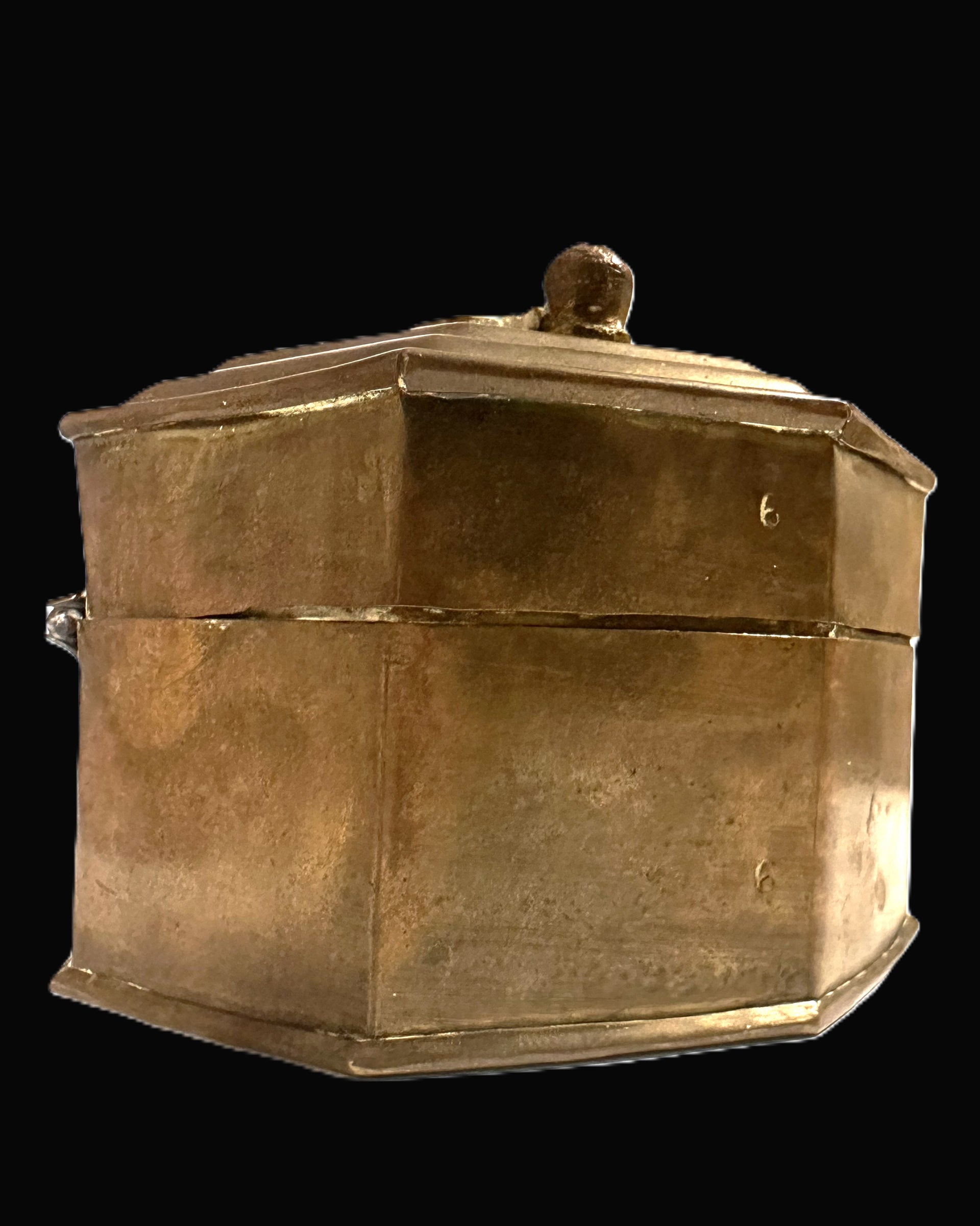 Imperial German Octagonal Presentation Box with Eagle-Lined Interior