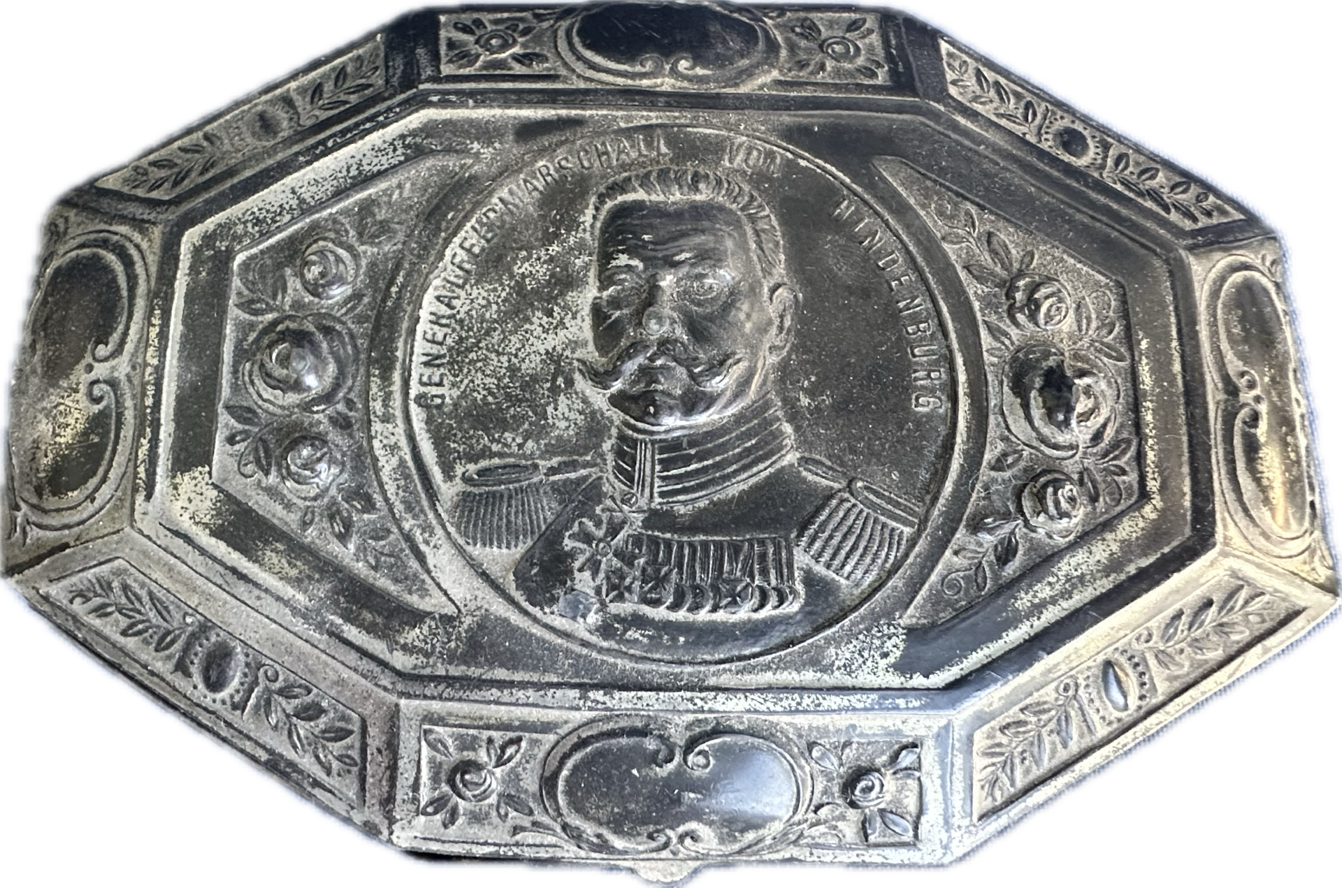 German Patriotic Box Featuring Generalfeldmarschall Paul von Hindenburg