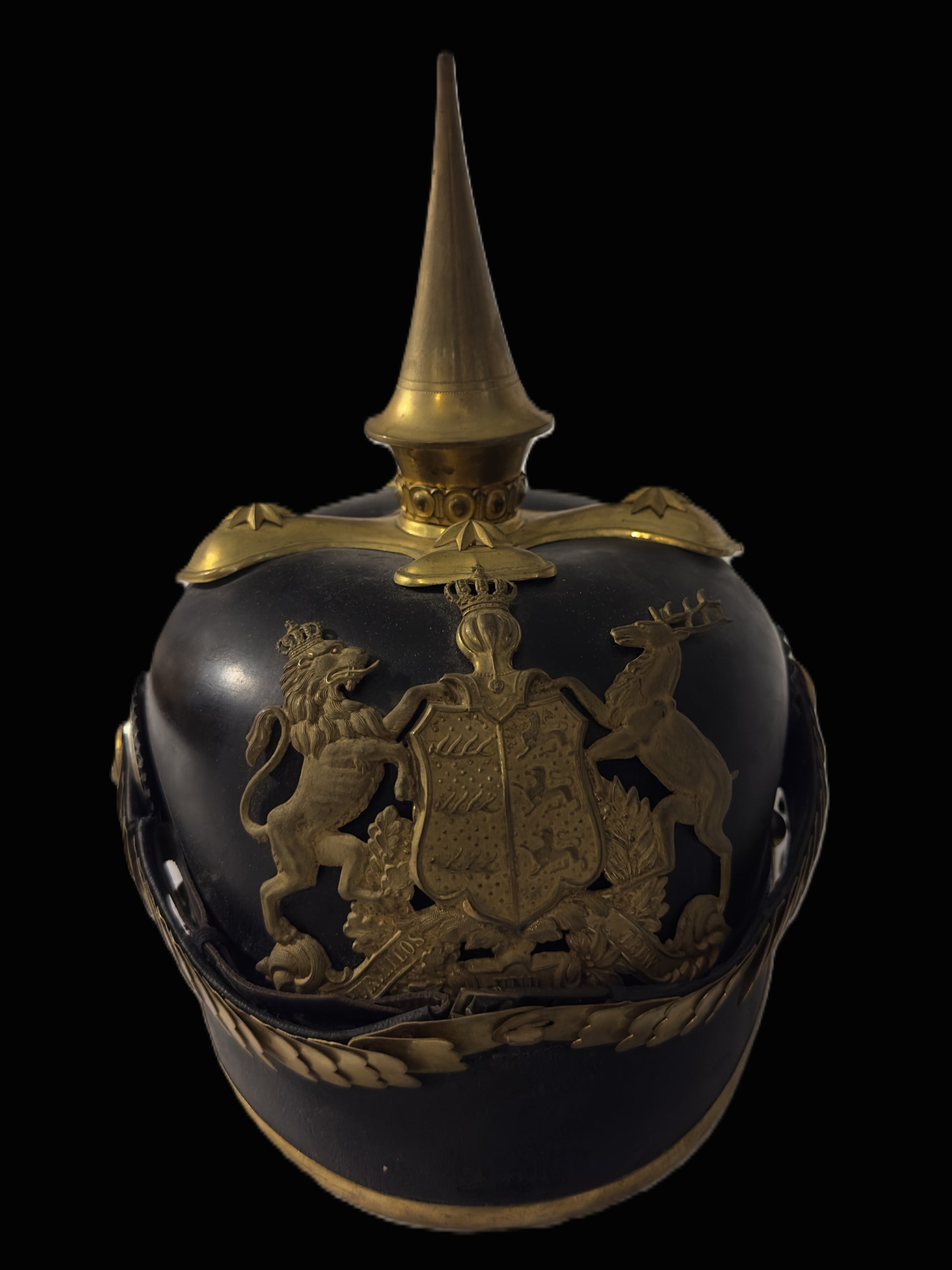 Wurttemberg Infantry Officer Pickelhaube Spiked Helmet w/Case Post-1897