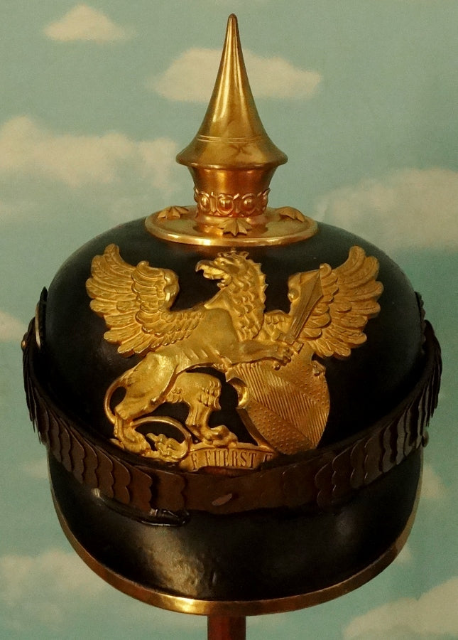 Exquisite Baden Pickelhaube - Officer of the Line Infanterie-Regiment - Derrittmeister Militaria Group