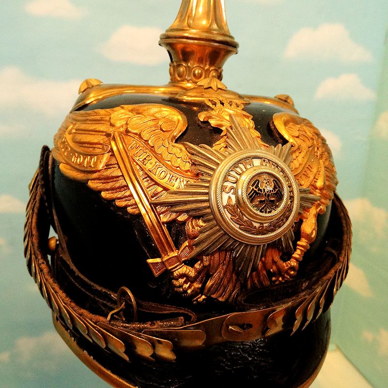 Prussia Pickelhaube / Spiked Helmet for General - Derrittmeister Militaria Group
