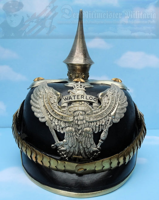 Prussia/Hannover Officer's Pickelhaube for Officer in Dragoner Rgt 16 - Derrittmeister Militaria Group