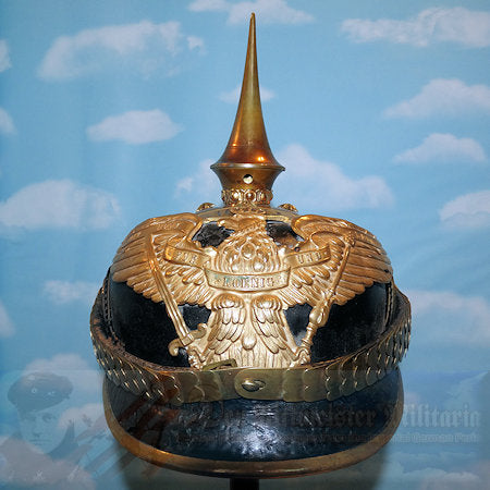 Prussian Pickelhaube / Spiked Helmet for Officer in Grenadier Rgt 4 - Derrittmeister Militaria Group