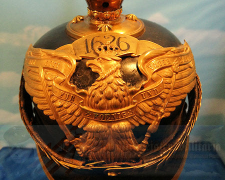 Prussian Pickelhaube / Spiked Helmet for Officer in Grenadier Rgt 4 - Derrittmeister Militaria Group