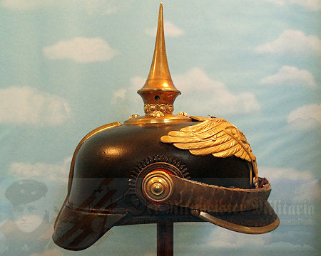 Prussian Pickelhaube / Spiked Helmet for Officer in Grenadier Rgt 4 - Derrittmeister Militaria Group
