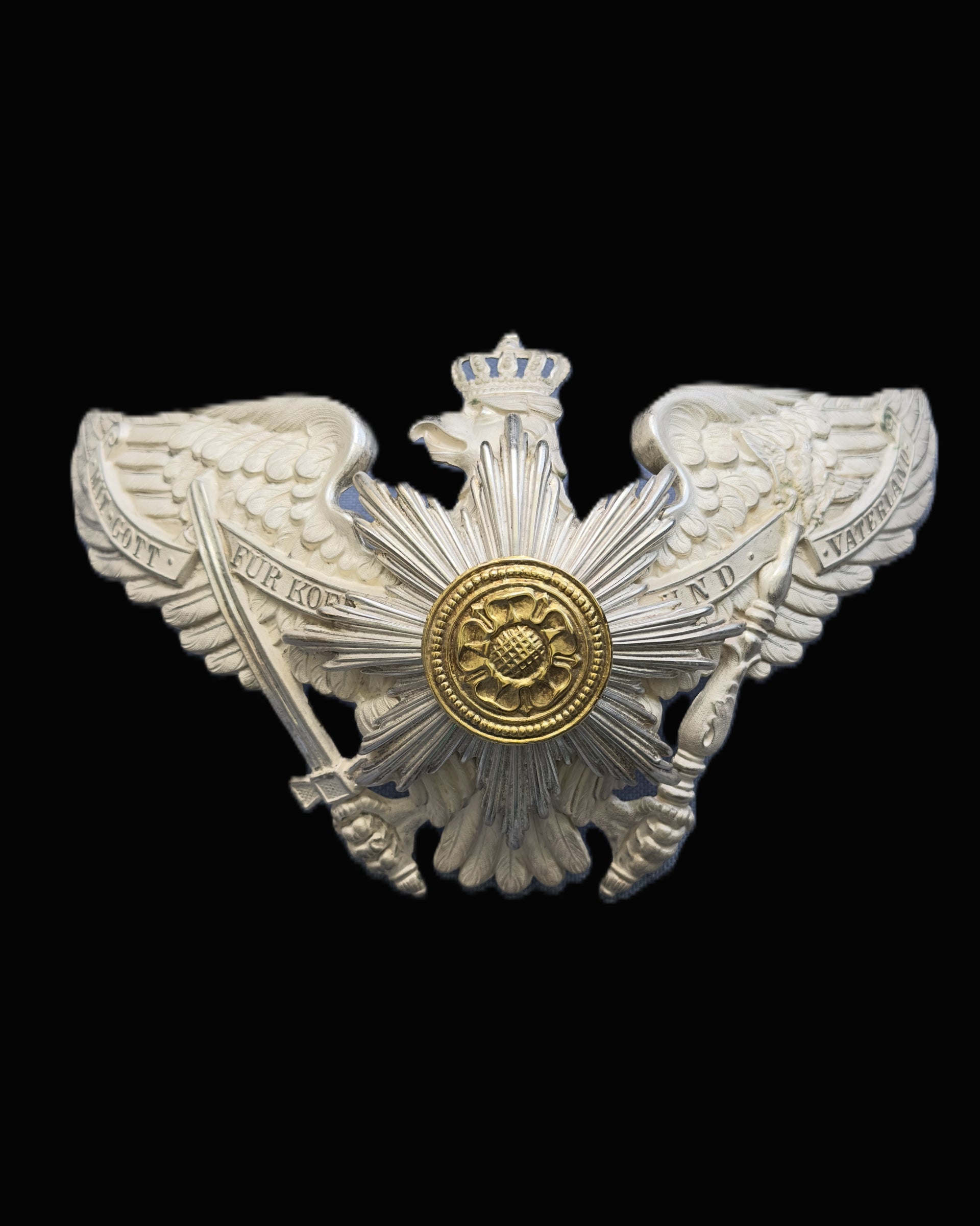 Imperial Prussian Garde Pickelhaube Wappen Mit Gott Fur Koenig Vaterland