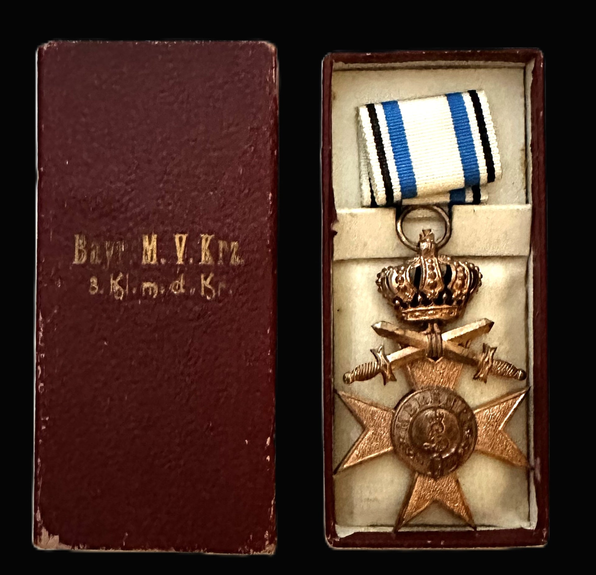 Bavarian Military Merit Cross 3rd Class with Swords – Cased