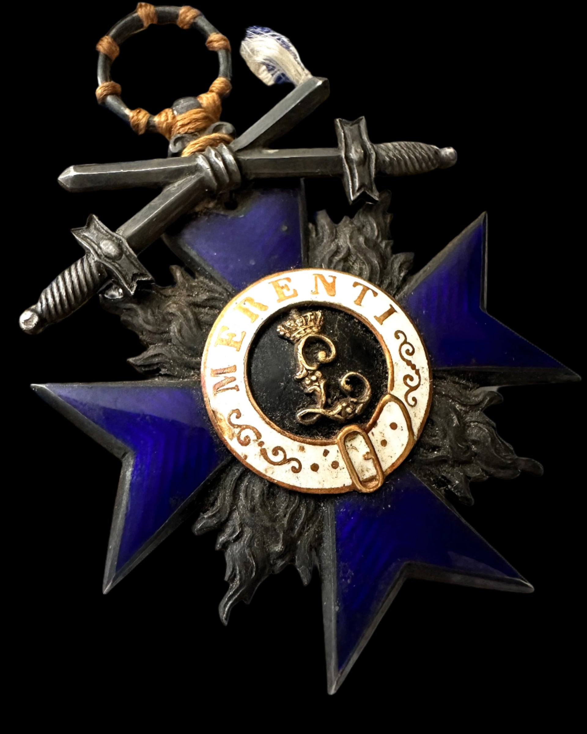 Bavarian Military Merit Order 3rd Class with Swords and Crown (1866 Variant)