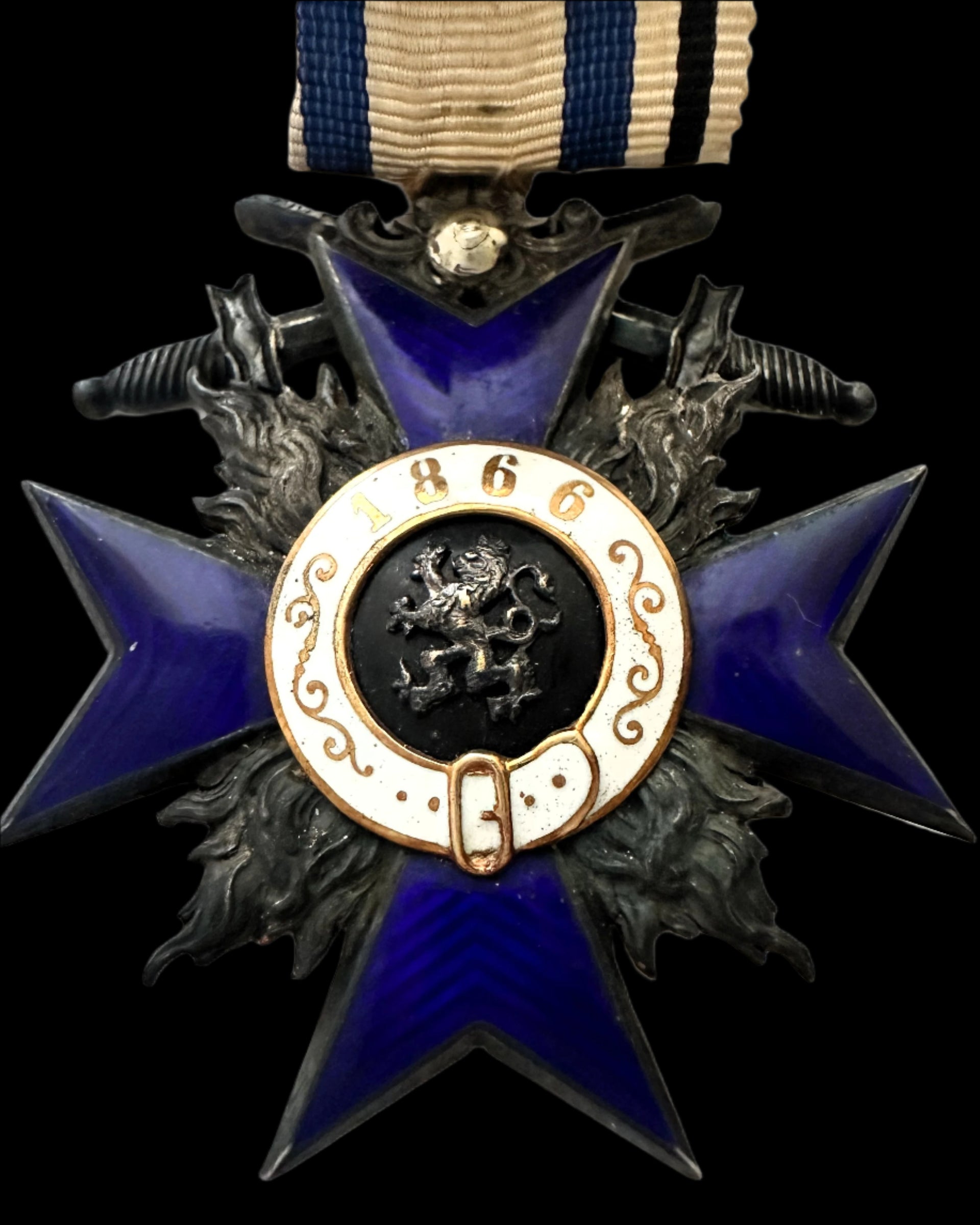 Bavarian Military Merit Order 3rd Class with Swords and Crown (1866 Variant)