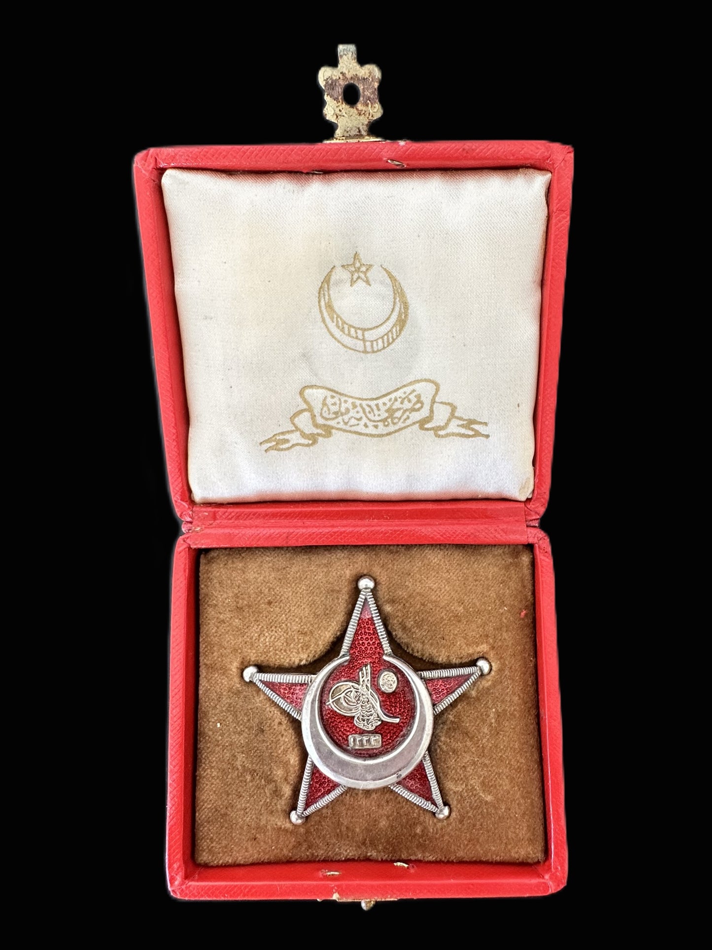 Ottoman Gallipoli Star (Iron Crescent) in Case of Issue