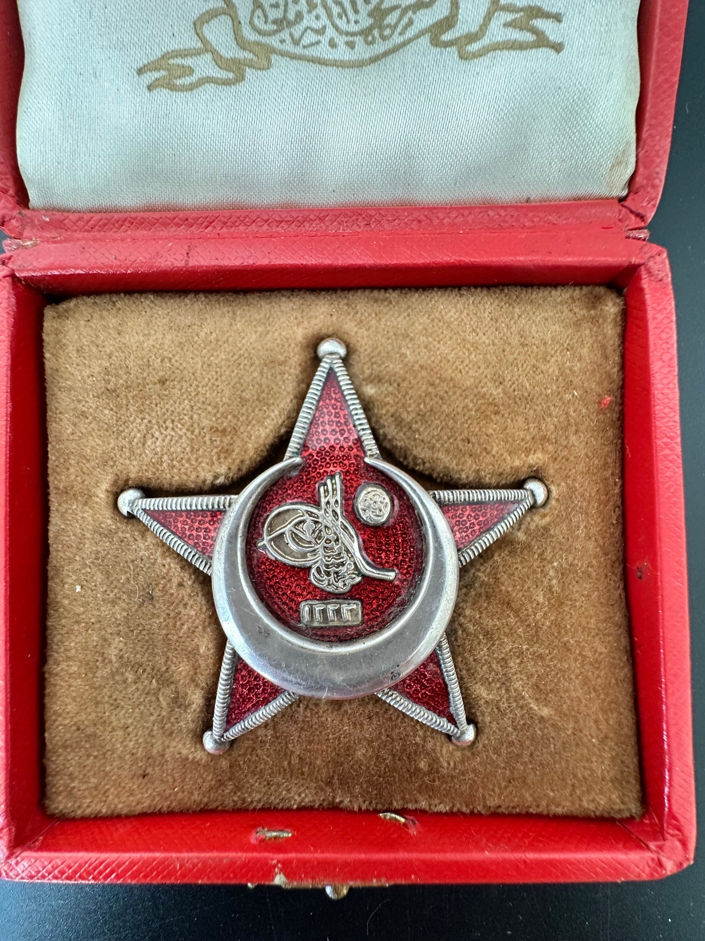 Ottoman Gallipoli Star (Iron Crescent) in Case of Issue