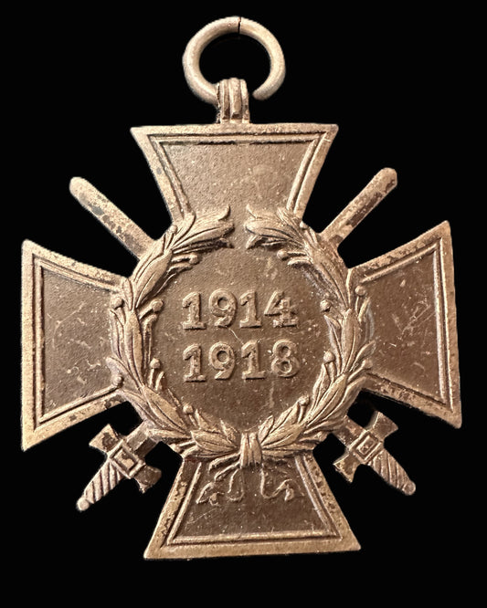 WWI German Honor Cross of the World War 1914-1918 – Combatant Version