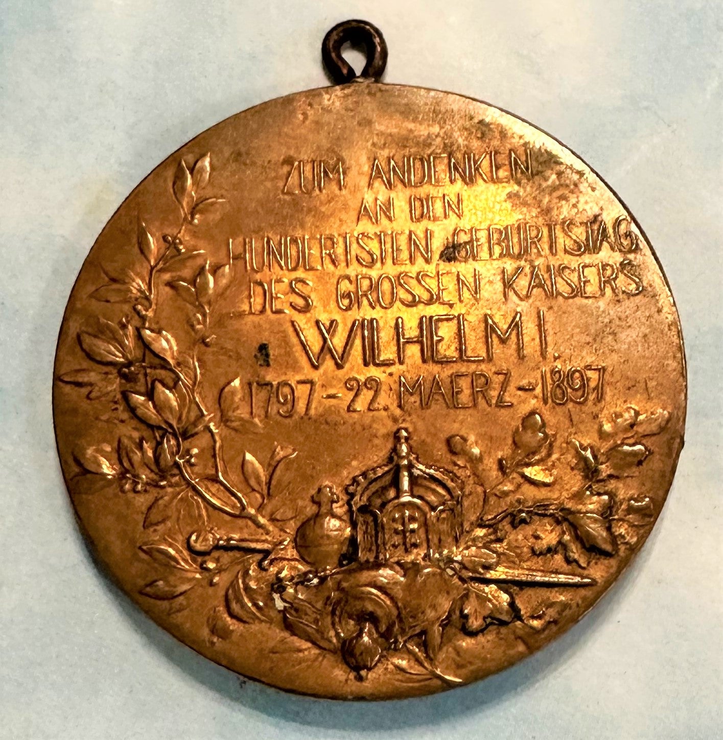 Prussia - Kaiser Wilhelm I Centennial Medal - A Tribute to Royal Legacy - Derrittmeister Militaria Group