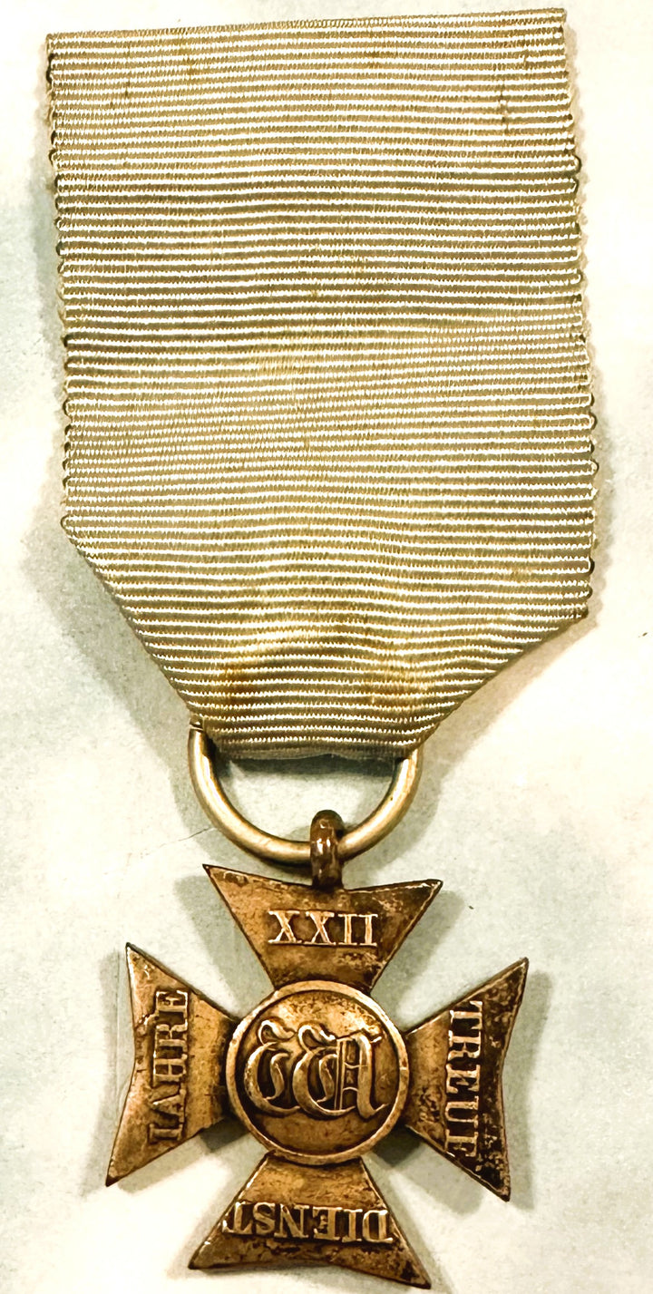 Duchy of Nassau - Long Service Award - 1834 - 22 Years - Derrittmeister Militaria Group