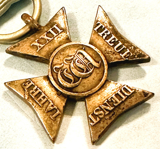 Duchy of Nassau - Long Service Award - 1834 - 22 Years - Derrittmeister Militaria Group