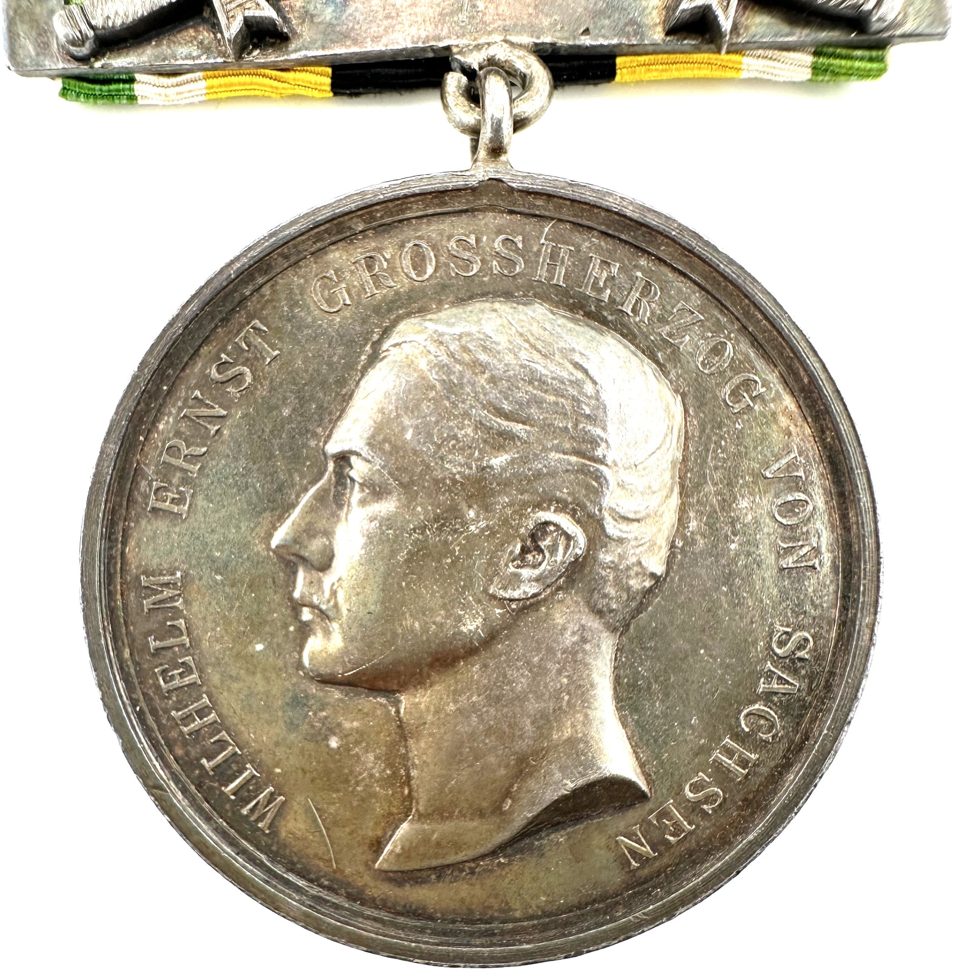 Saxe-Weimar Military Service Medal with Clasp - Derrittmeister Militaria Group