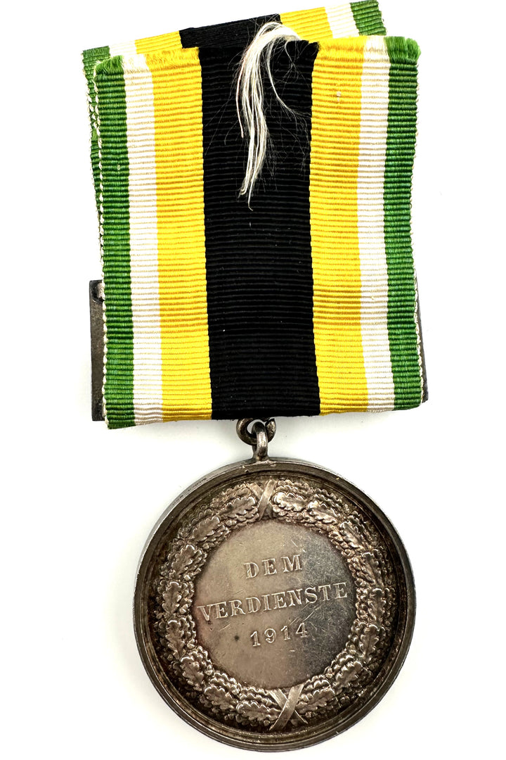 Saxe-Weimar Military Service Medal with Clasp - Derrittmeister Militaria Group