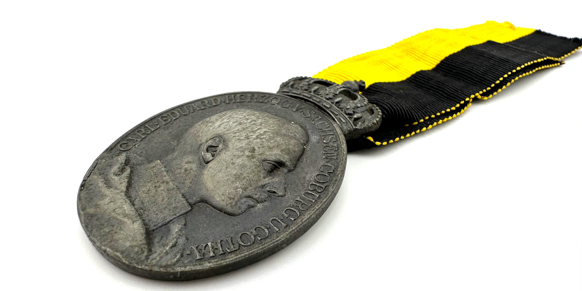 Saxe-Coburg Gotha Carl Eduard Oval Medal - Derrittmeister Militaria Group