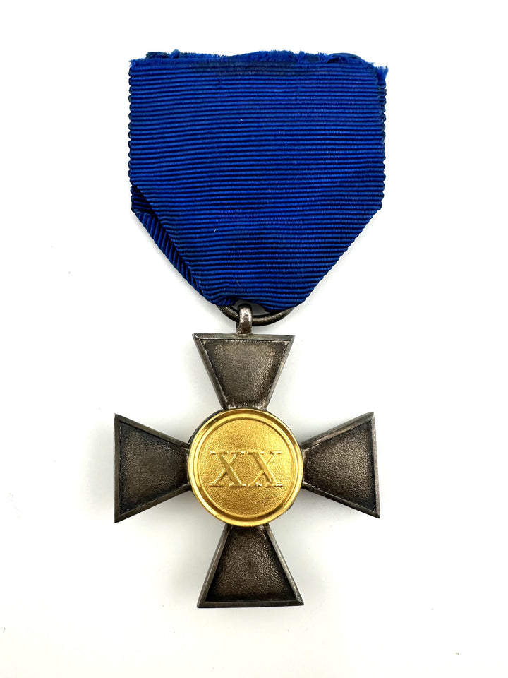 Prussian Long Service Award for 20 Years Service - Derrittmeister Militaria Group