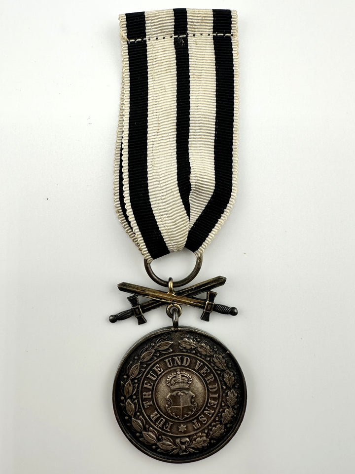 Hohenzollern Medal with swords 1842 - Derrittmeister Militaria Group