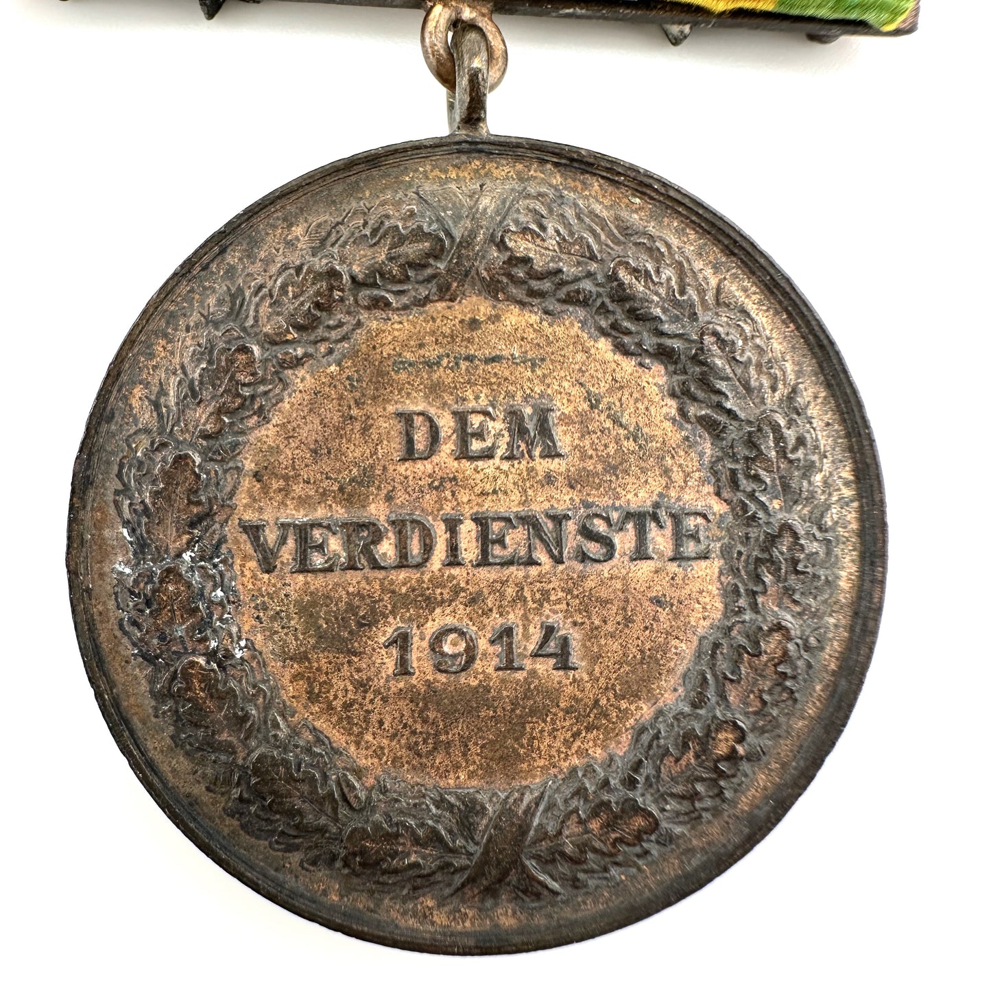 Saxe-Coburg Gotha Wilhelm Ernst Medal with Sword Clasp - 1914 - Derrittmeister Militaria Group