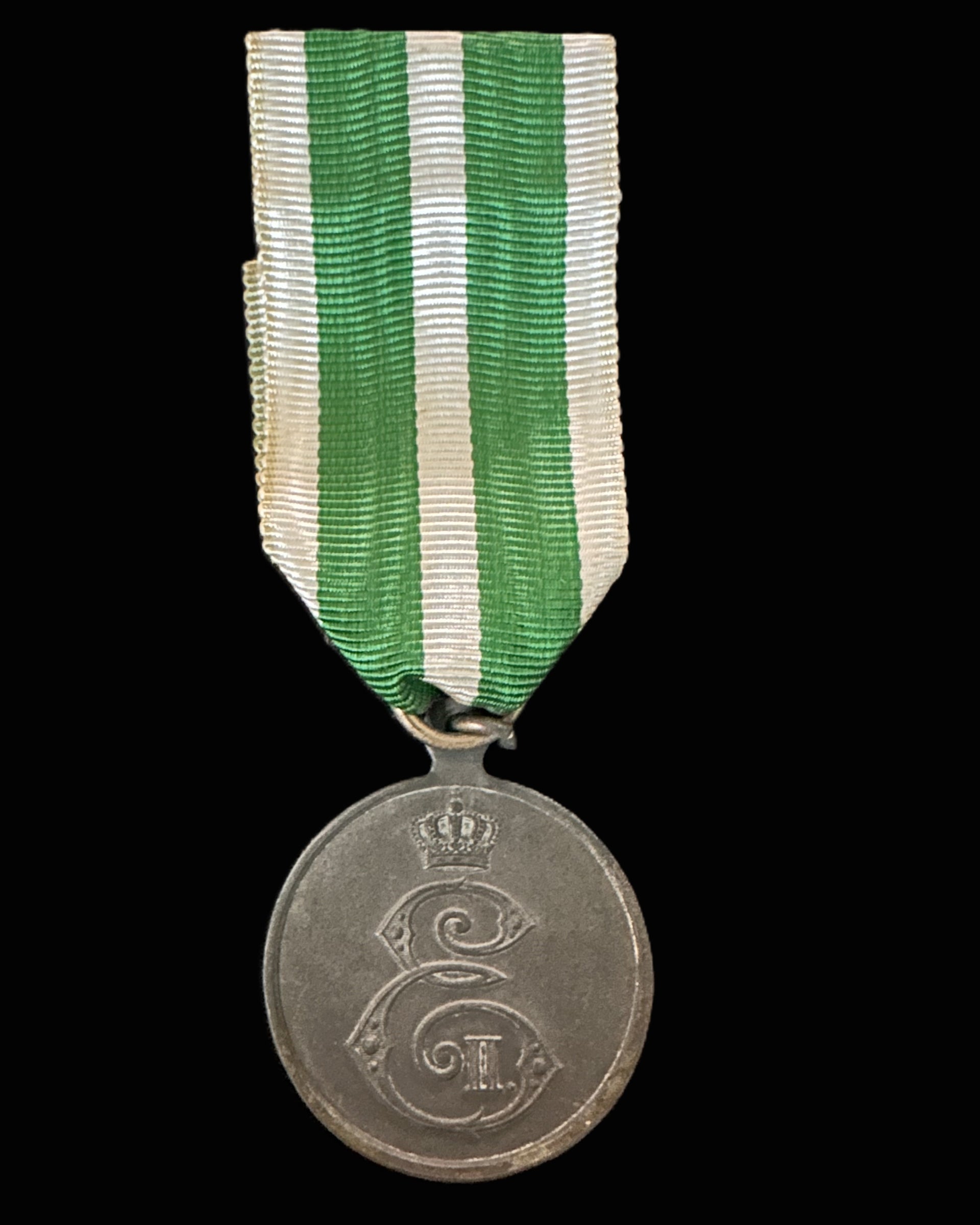 Saxony – Friedrich August Medal, Silver, World War I Issue with Original Ribbon
