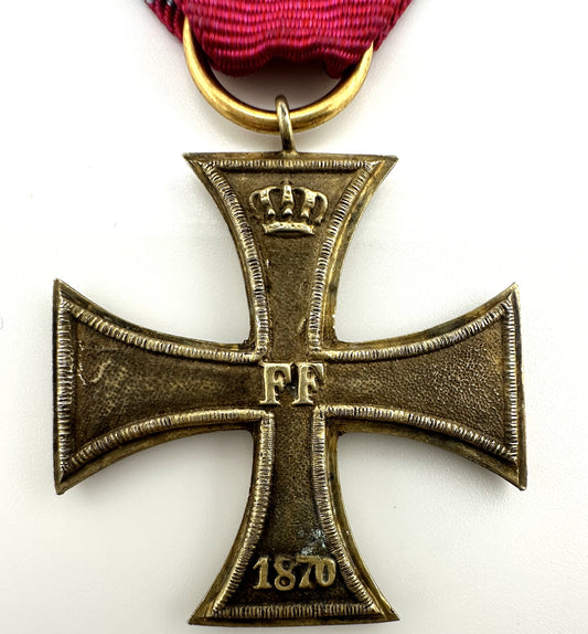 Mecklenburg-Schwerin 1870 Military Service Cross - for non-combatant - prinzengroße - Derrittmeister Militaria Group