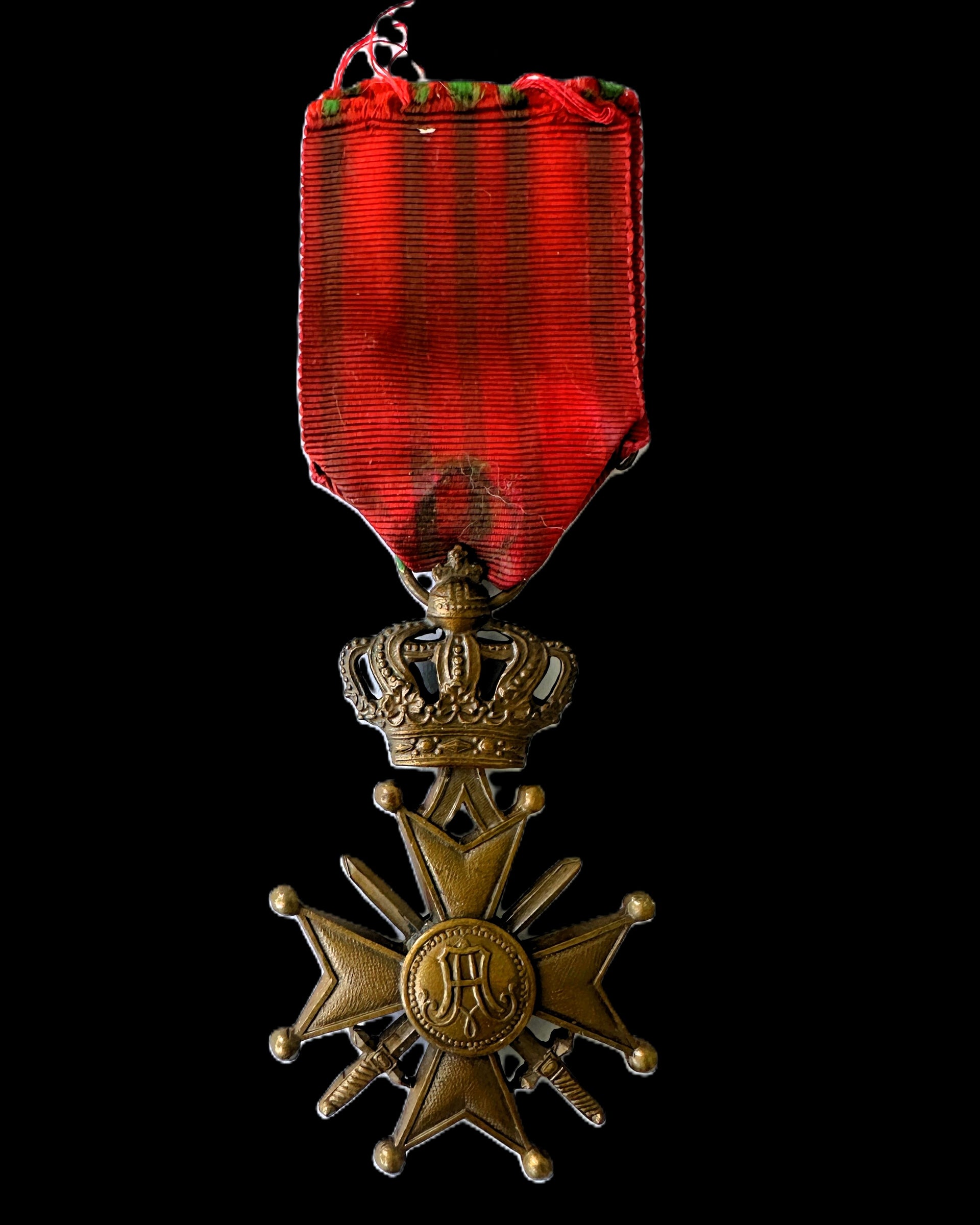Belgian WWI Croix de Guerre Albert I Bronze Palm Citation 1914-1918 Original