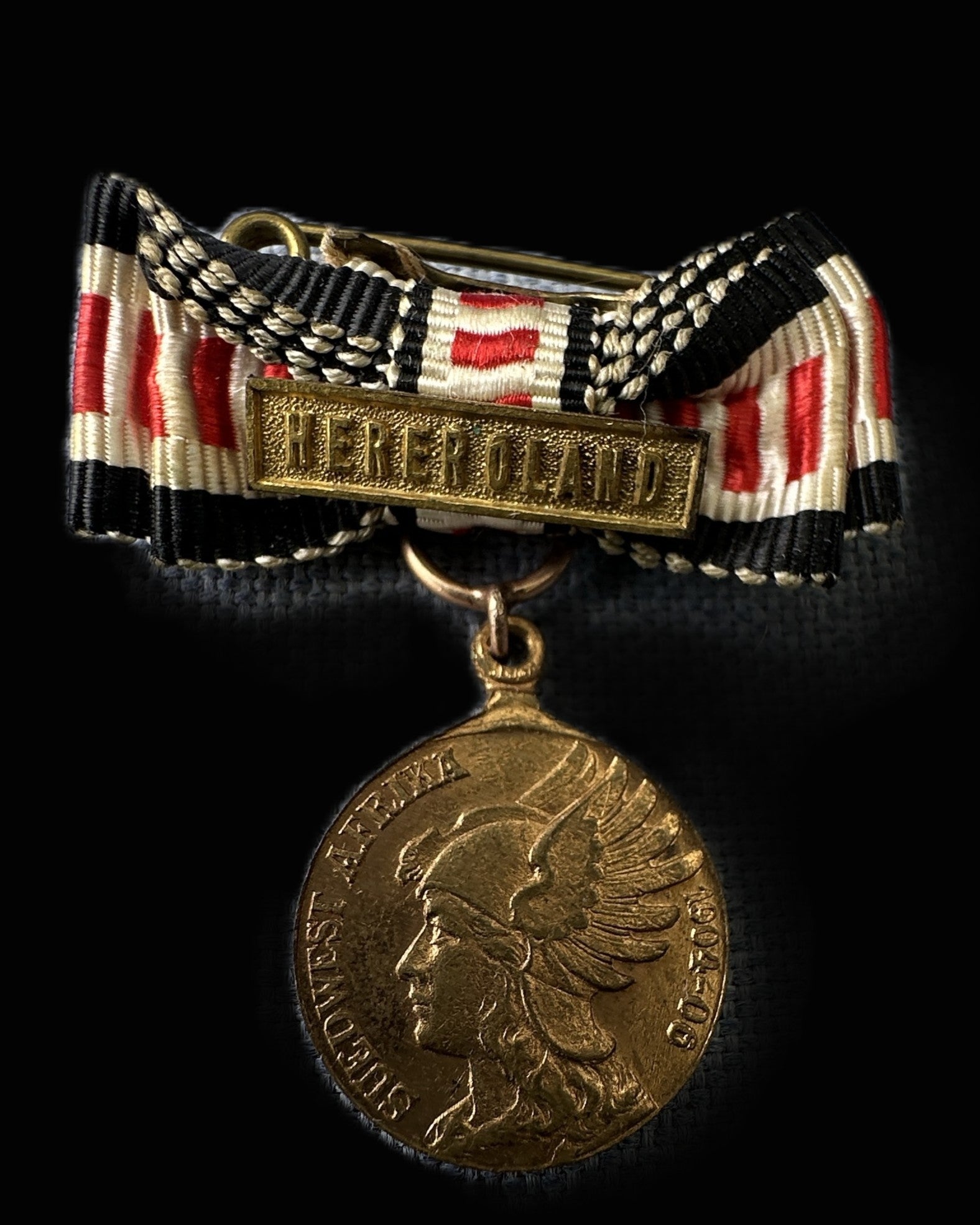Imperial German Sudwestafrika Colonial Medal Hereroland Clasp Miniature