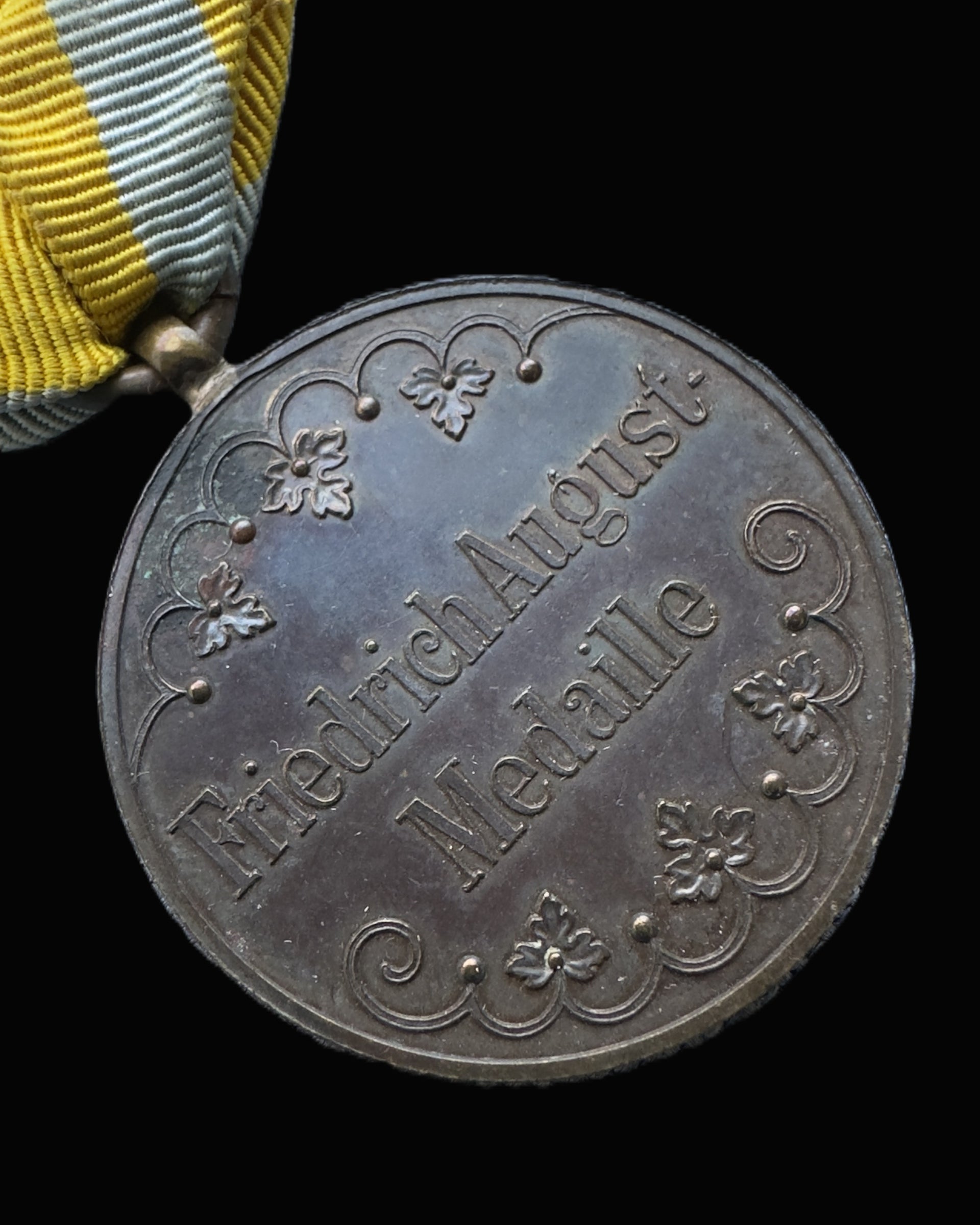 Imperial Saxon Friedrich August Medaille Bronze Class 1905 Kingdom Saxony