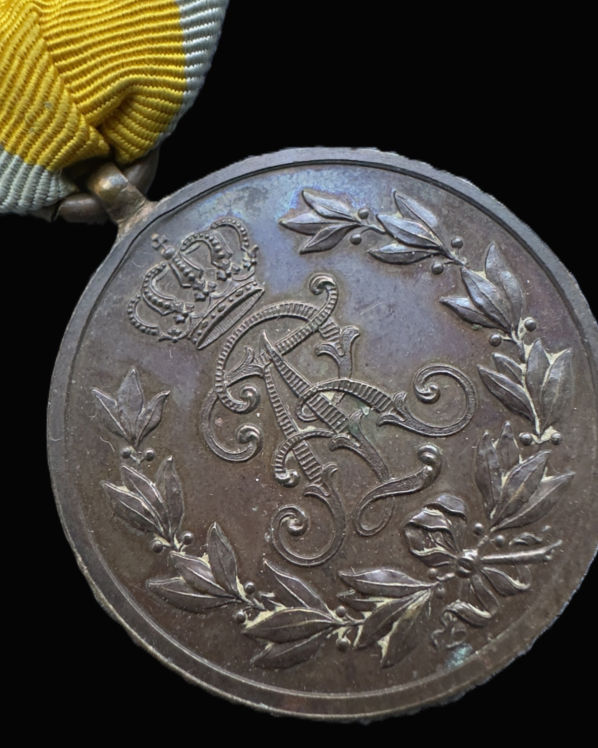 Imperial Saxon Friedrich August Medaille Bronze Class 1905 Kingdom Saxony