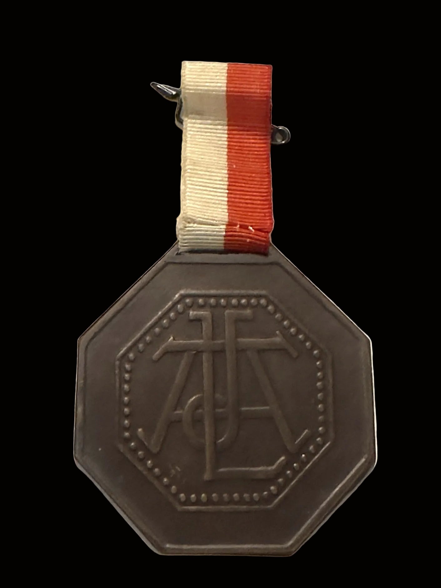 Imperial German 1909 Zeppelin II Frankfurt ILA Landing Commemorative Medal Ribbon