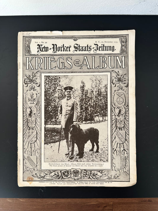 1915 New Yorker Staats-Zeitung: Krieg’s Album - Volume 1, No. 39 (November 20, 1915)