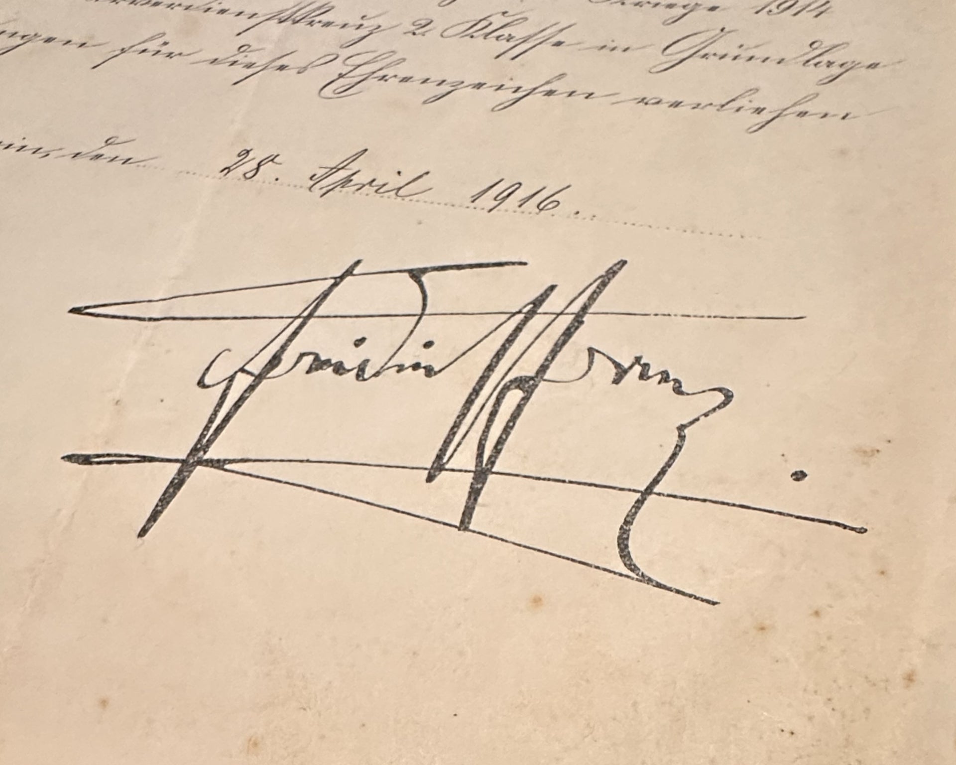 Mecklenburg-Schwerin Award with Document – Dragoner-Regt. Nr. 26