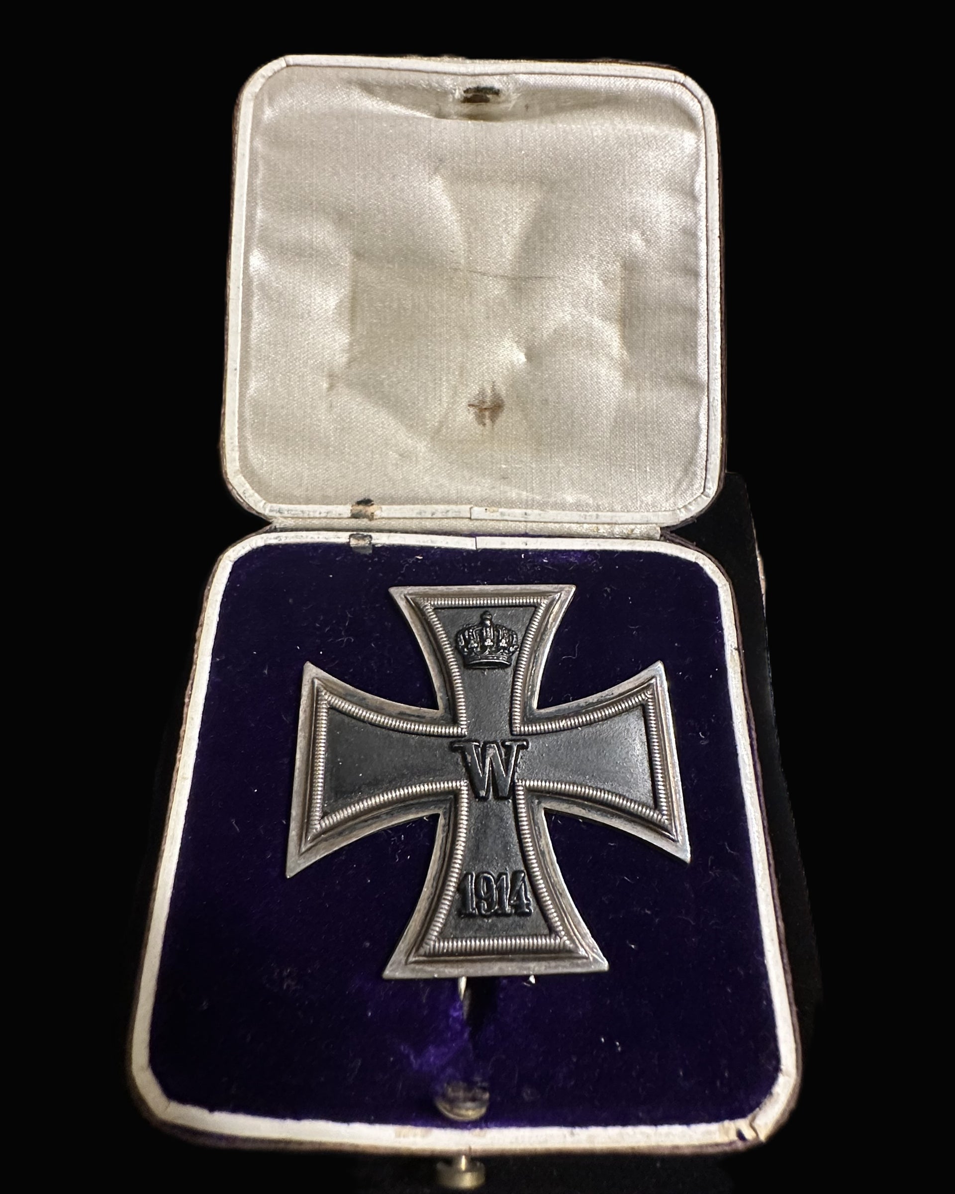 Imperial German WWI Iron Cross 1st Class 1914 Godet Berlin w/ Presentation Case