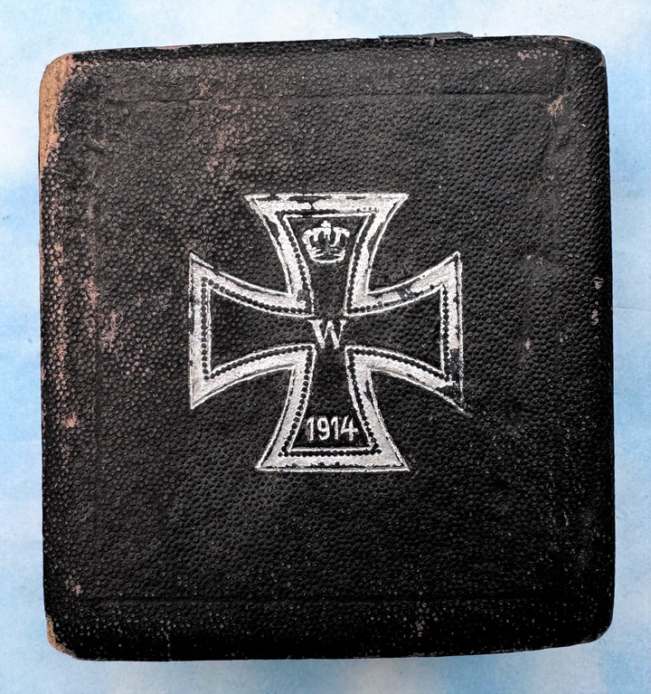 German 1914 Iron Cross 1st Class - J. Godet & Sohn - Vaulted - With Side Hooks - In the Original Presentation Case - Derrittmeister Militaria Group