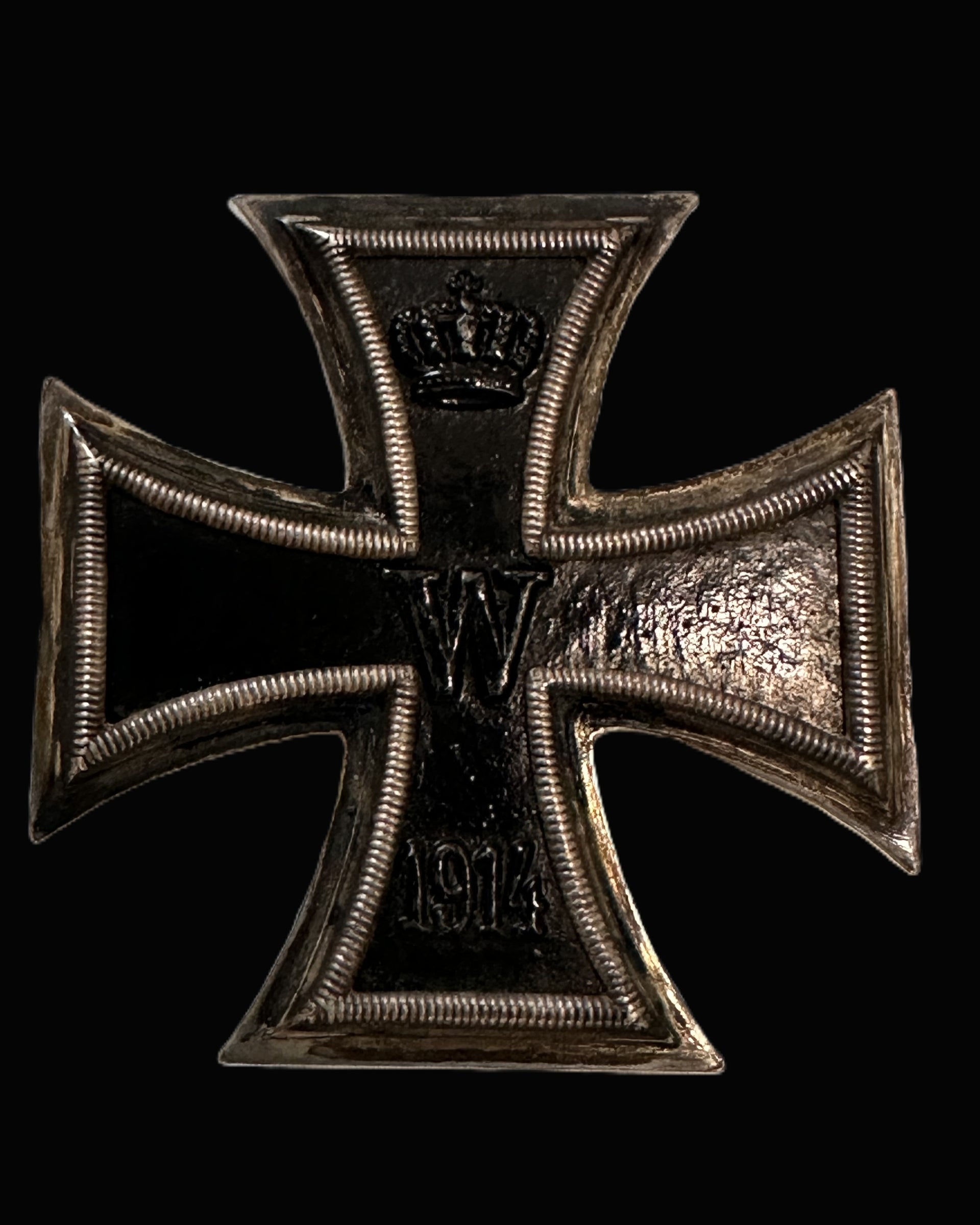 Imperial German Iron Cross 1st Class 1914, Flat Type, Pinback