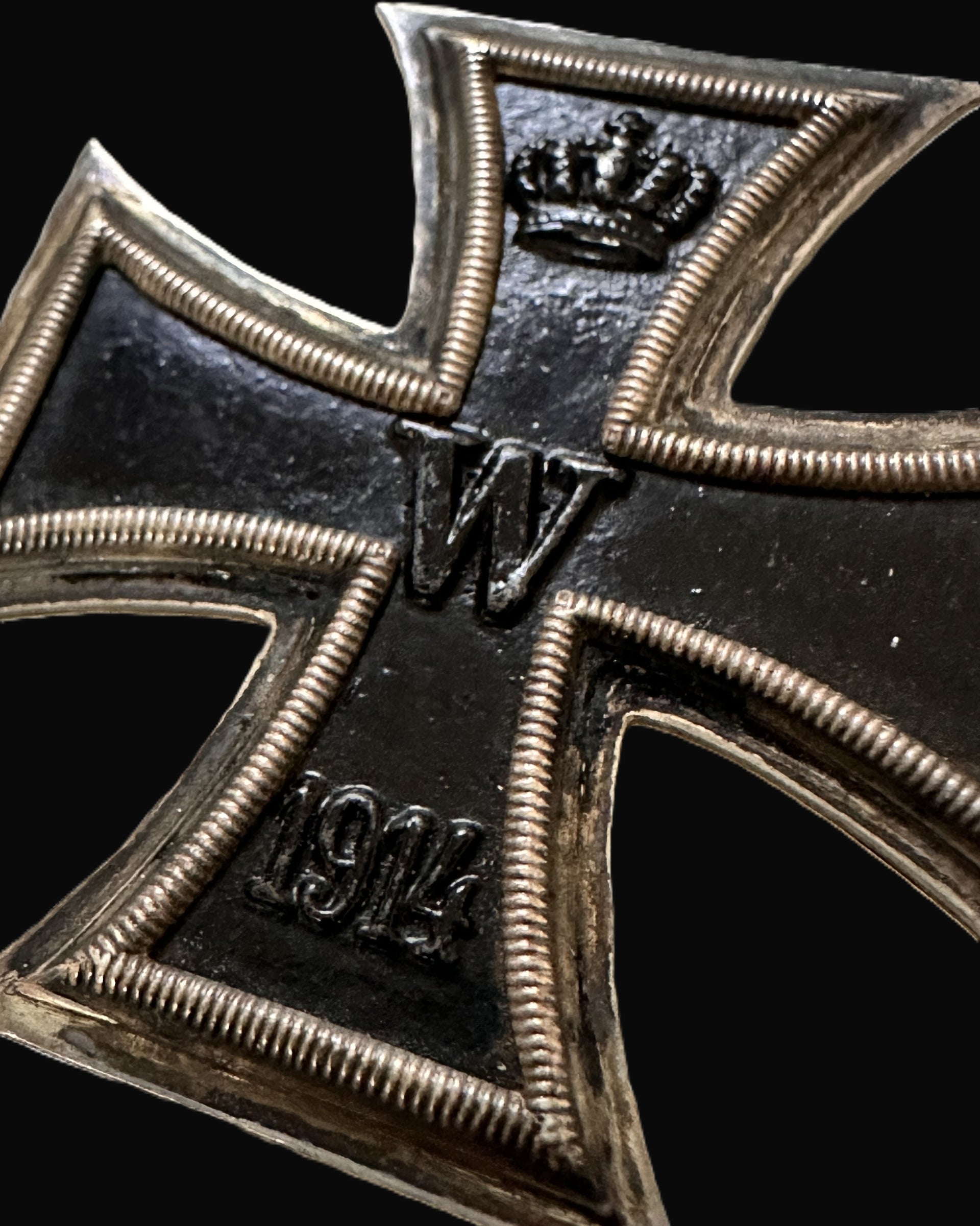 Imperial German Iron Cross 1st Class 1914, Flat Type, Pinback