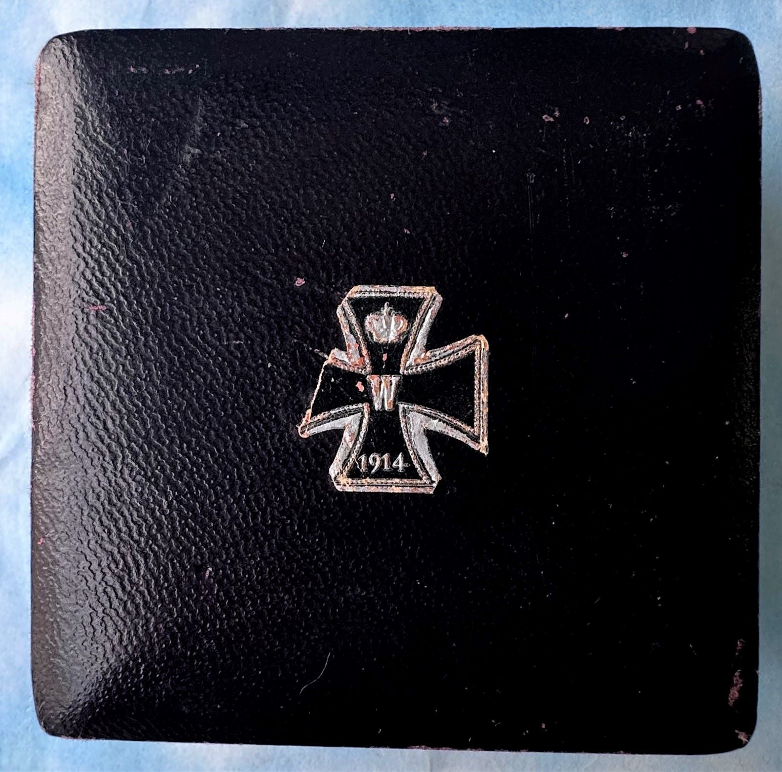German 1914 Iron Cross 1st Class Pillow Back in Presentation Case - Derrittmeister Militaria Group