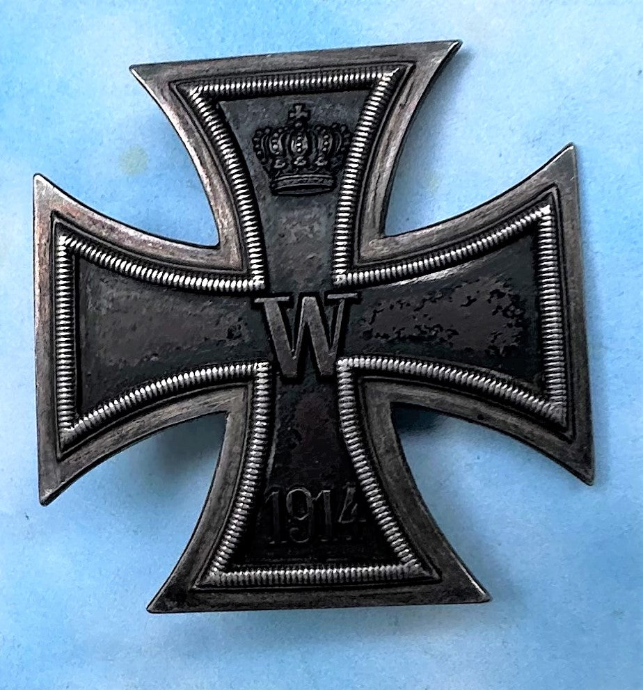 German 1914 Iron Cross 1st Class Pillow Back in Presentation Case - Derrittmeister Militaria Group