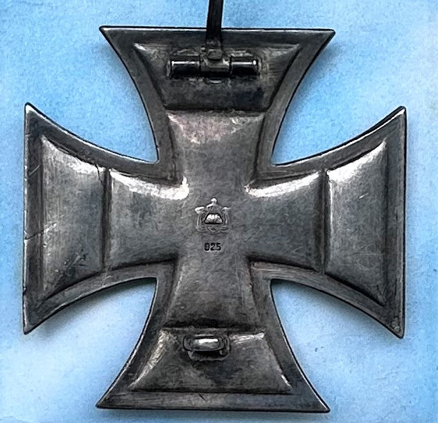 German 1914 Iron Cross 1st Class Pillow Back in Presentation Case - Derrittmeister Militaria Group