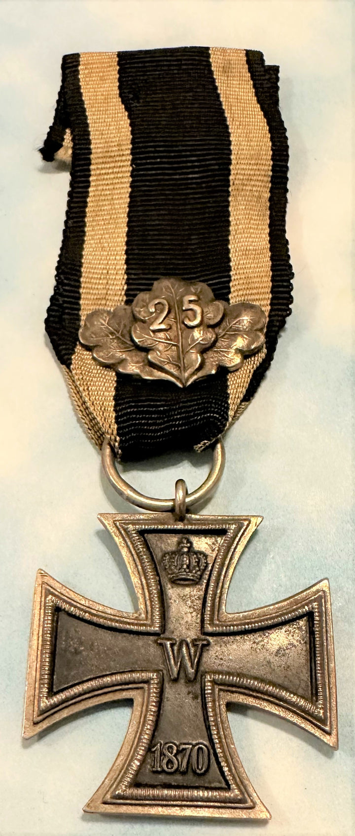 German Iron Cross 1870 2nd Class with 25 year Oak Leaves - Derrittmeister Militaria Group