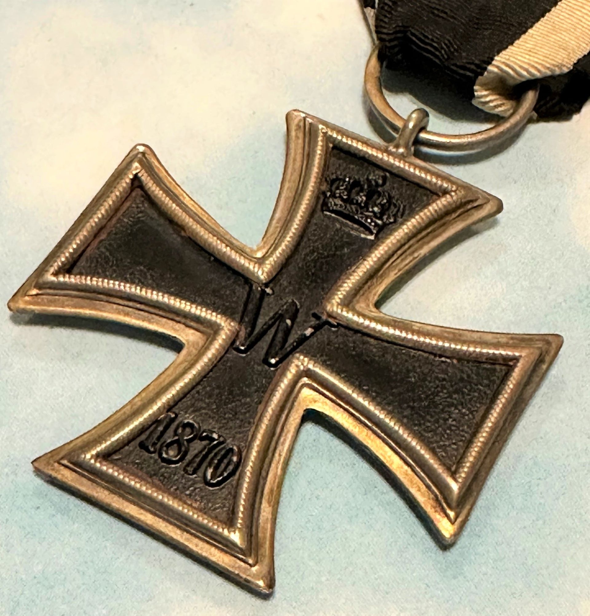 German Iron Cross 1813 2nd Class with 25 year Oak Leaves and spange - Derrittmeister Militaria Group