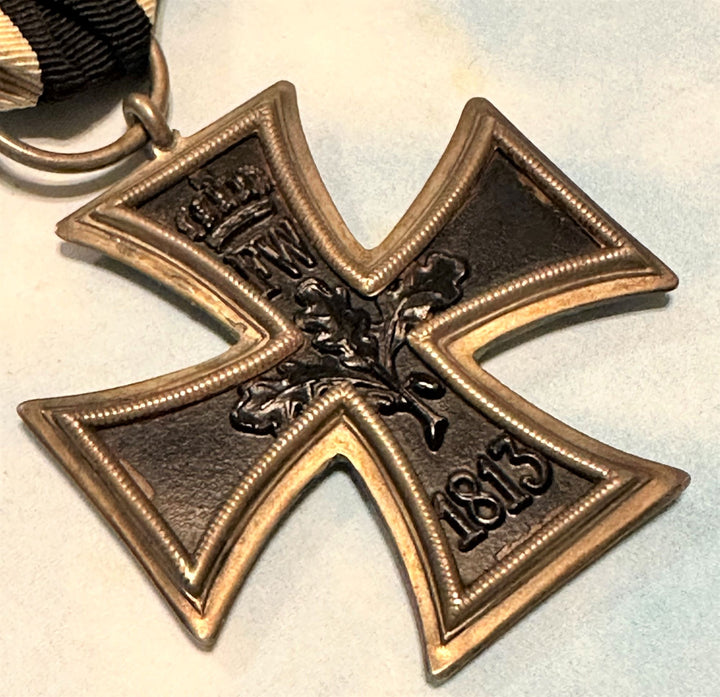 German Iron Cross 1813 2nd Class with 25 year Oak Leaves and spange - Derrittmeister Militaria Group
