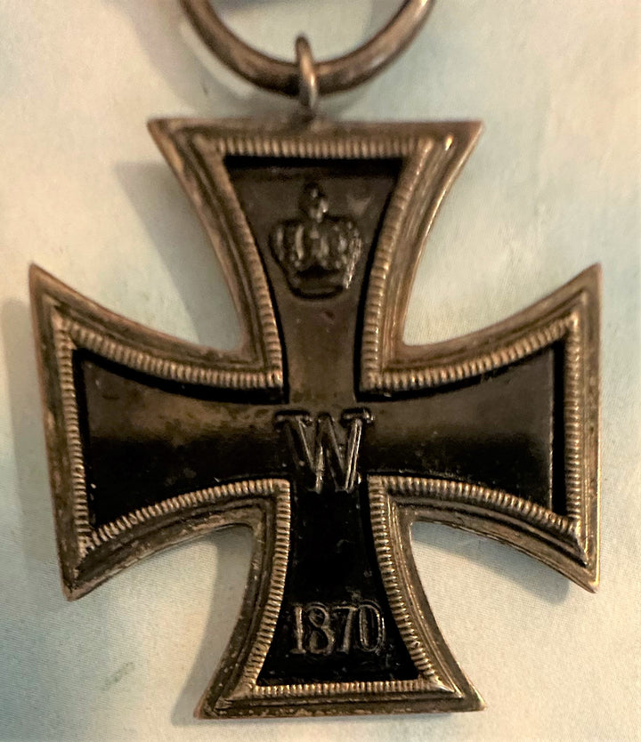 German 1870 Iron Cross 2nd Class Prinzengroße with 25 year oak leaves - Derrittmeister Militaria Group