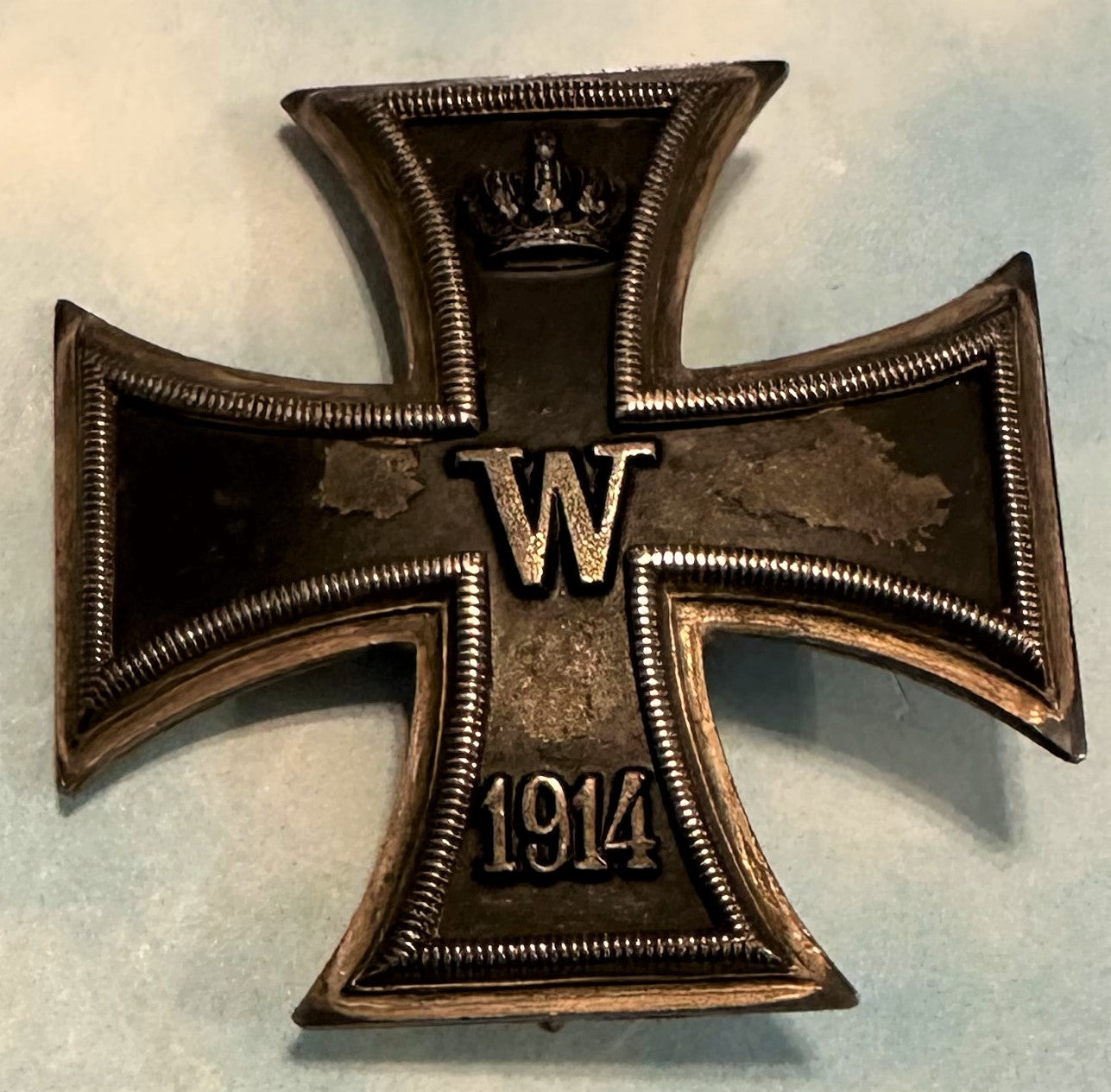 German 1914 Iron Cross 1st Class – Low Vaulted – .850 Silver – in the Original Presentation Case - Derrittmeister Militaria Group